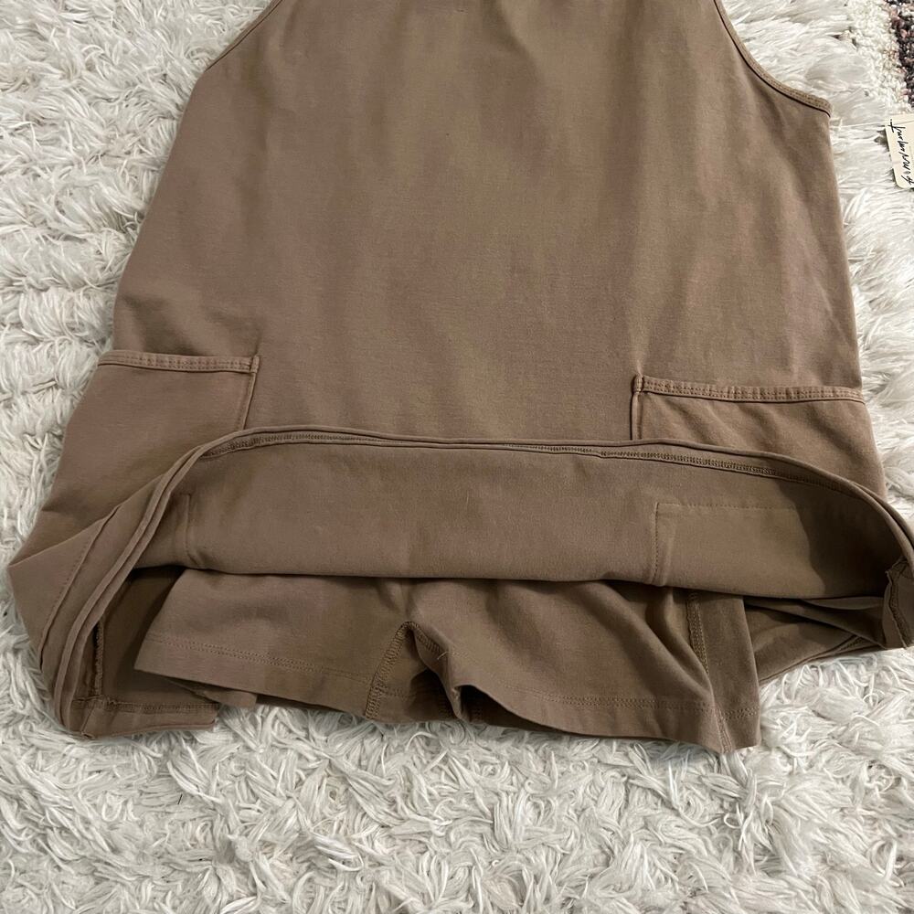 NWT FP Movement Free People Mocha Latte Hot Shot Mini Dress Romper Size XS - Picture 7 of 9